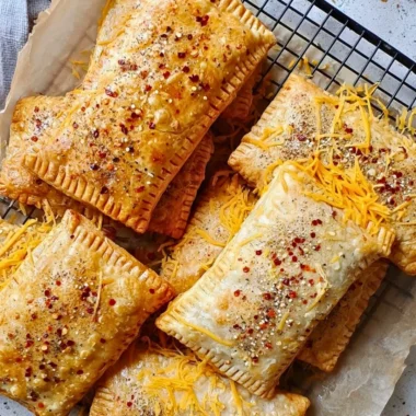 Savory breakfast pop-tarts with flavorful fillings for a quick meal
