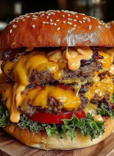 Delicious Crack Burgers stacked with toppings and sauces
