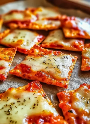Crispy pizza chips served in a bowl, perfect for a tasty snack adventure.