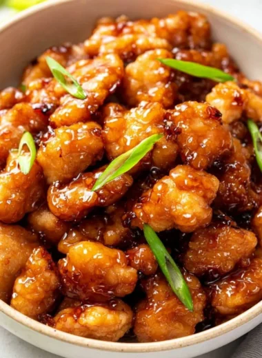 Delicious Honey Butter Chicken served with a crispy golden crust