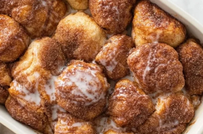 Delicious and gooey homemade monkey bread fresh from the oven