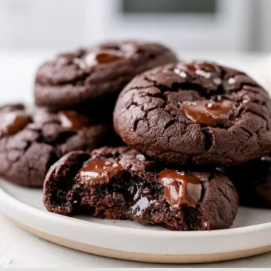 Delicious Keto Flourless Fudge Cookies perfect for satisfying chocolate cravings