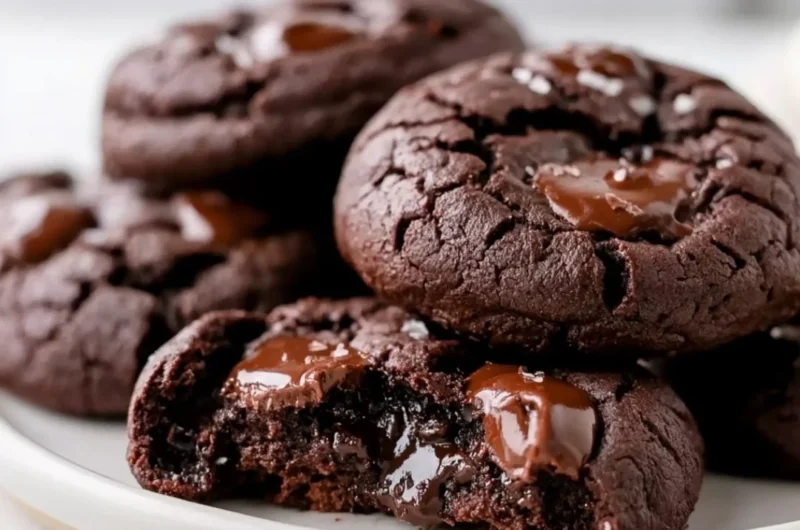 Delicious Keto Flourless Fudge Cookies perfect for satisfying chocolate cravings