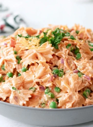 Vibrant French Dressing Pasta Salad with colorful vegetables and pasta