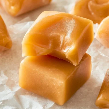 Delicious soft rum caramels in a treat box