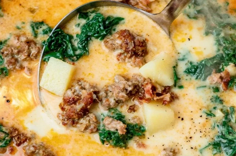 Olive Garden style Zuppa Toscana soup bowl, hearty and delicious recipe.